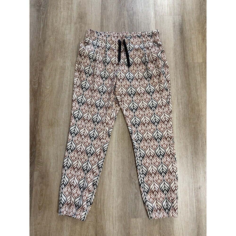 Kavu Women’s Bucerias Drawstring Joggers Leaf Pattern Women’s Medium Gorpcore
